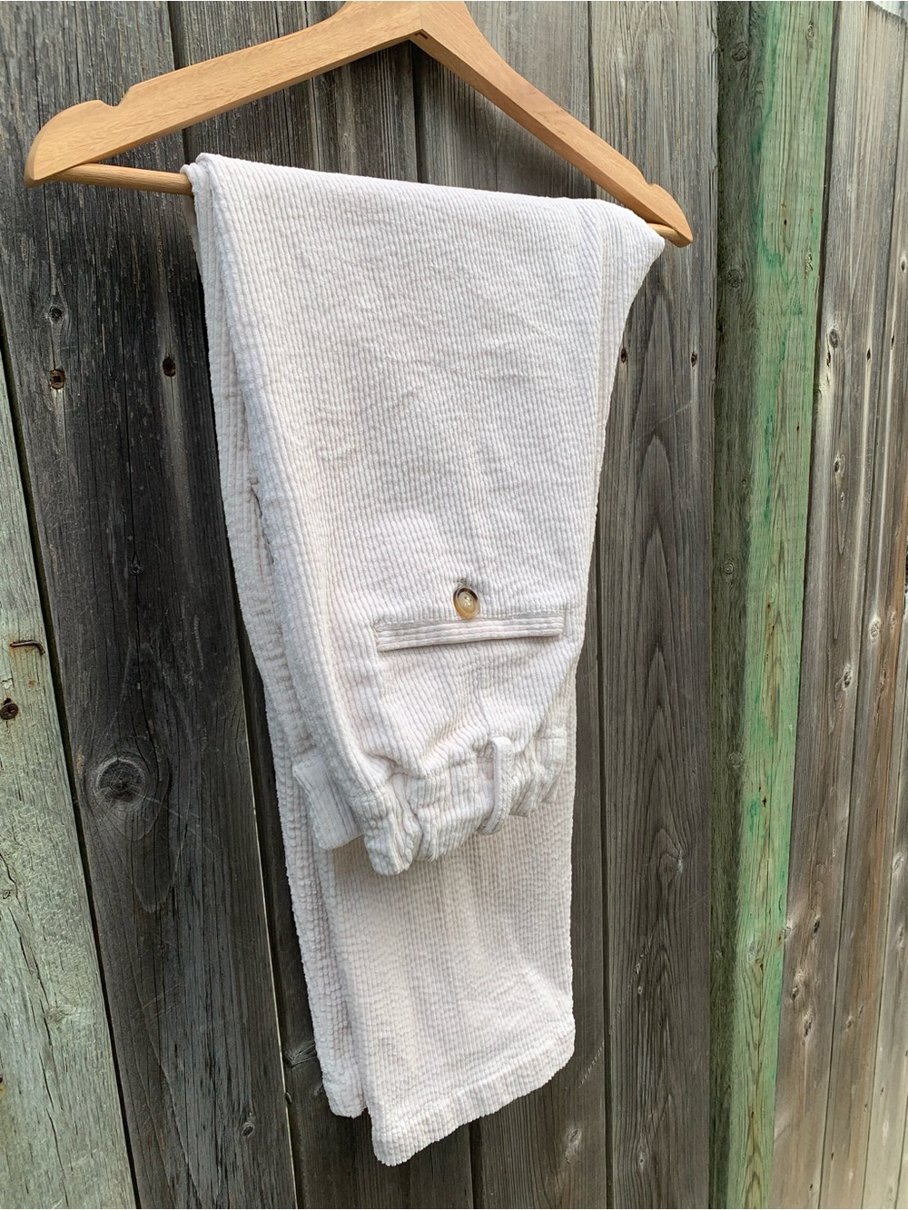 Naïf Montreal Off-White Corduroy Pants / Trousers - Size M